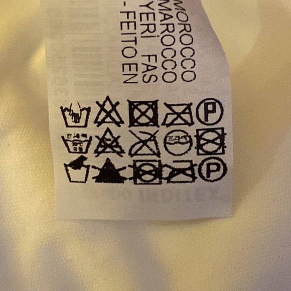 NWT. Zara White Knit Fabric Midi Dress with Asymmetric Neckline. Size XL - Picture 10 of 10